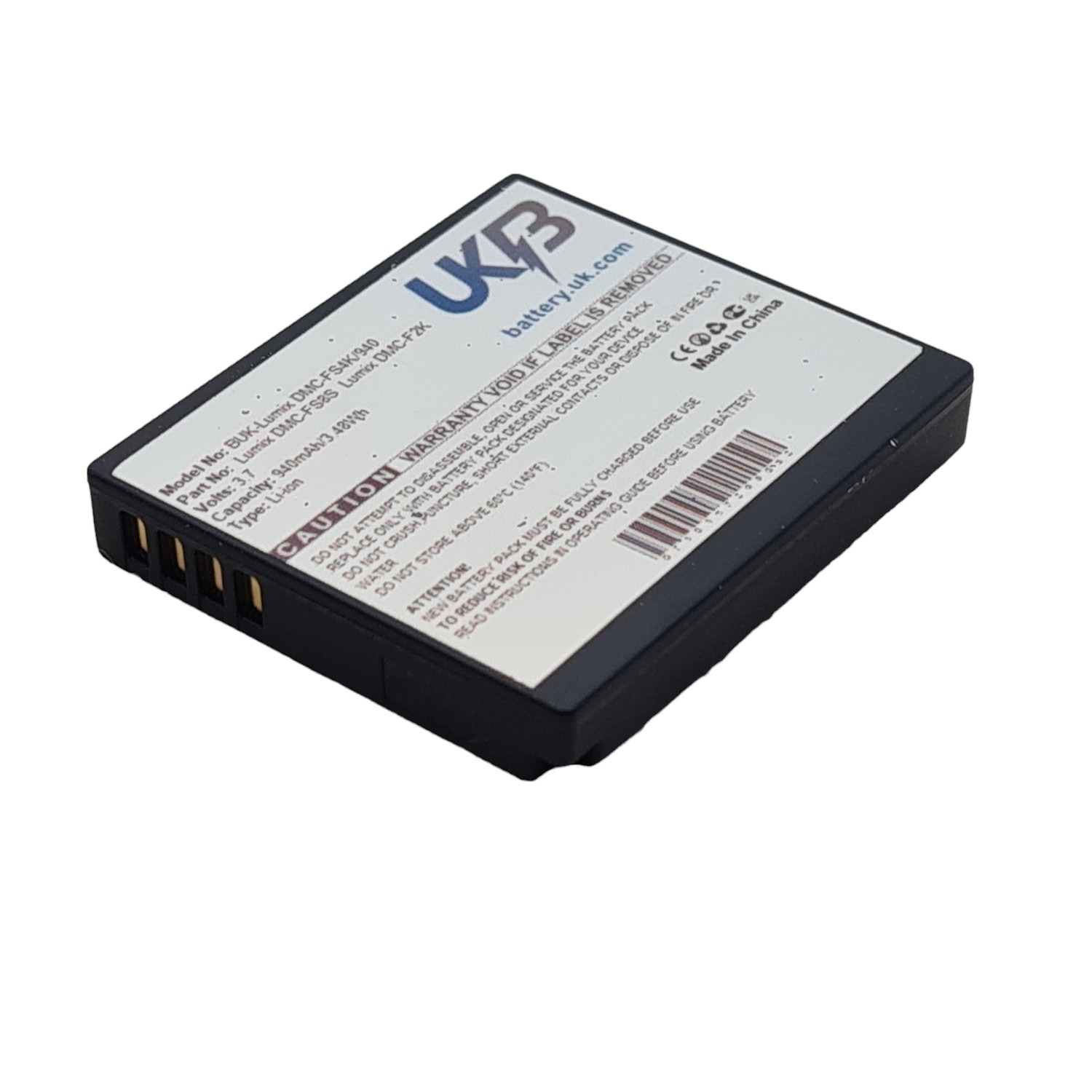 PANASONIC Lumix DMC FS12 Compatible Replacement Battery