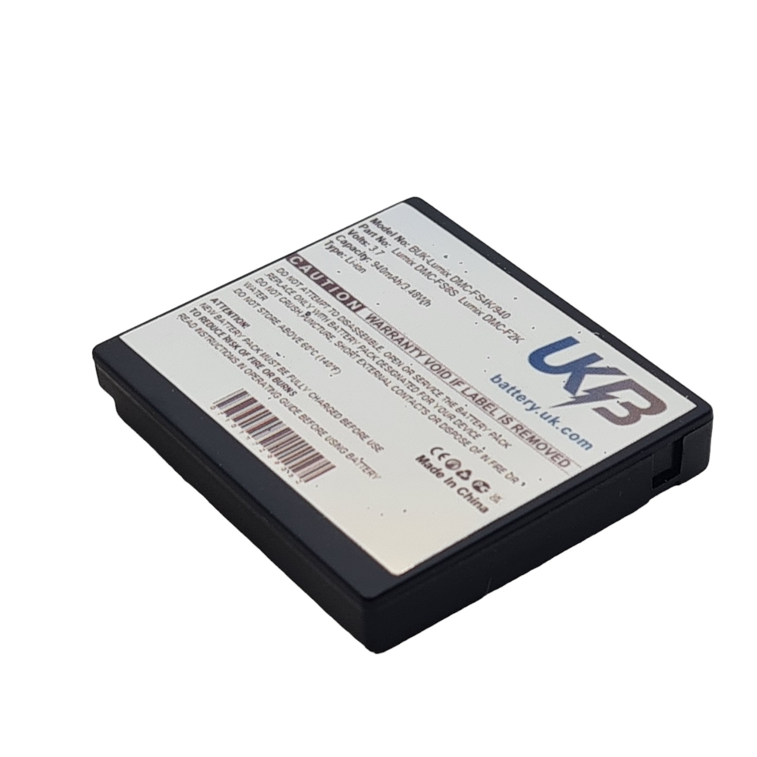 PANASONIC Lumix DMC FX580S Compatible Replacement Battery