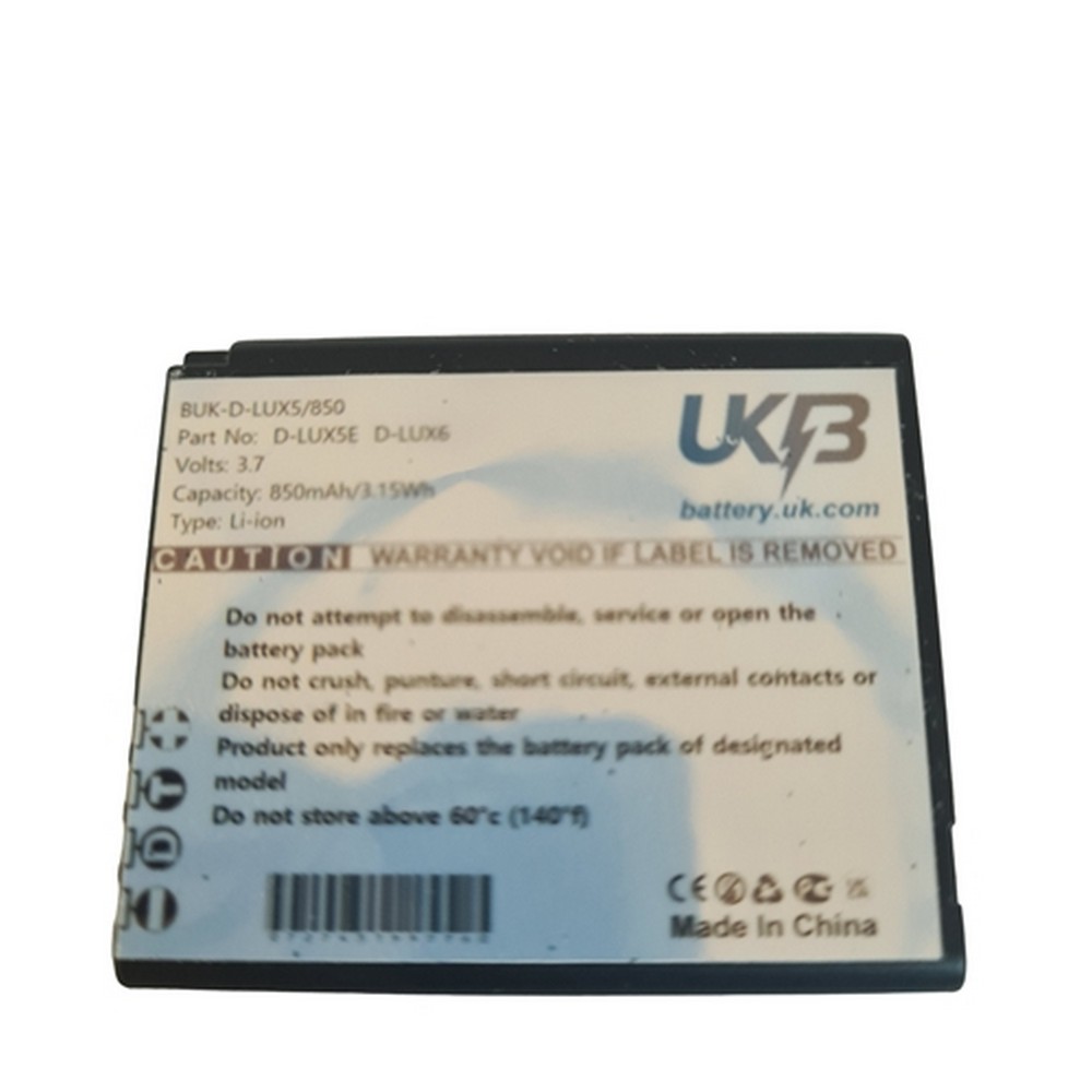 Leica D-LUX6 Compatible Replacement Battery