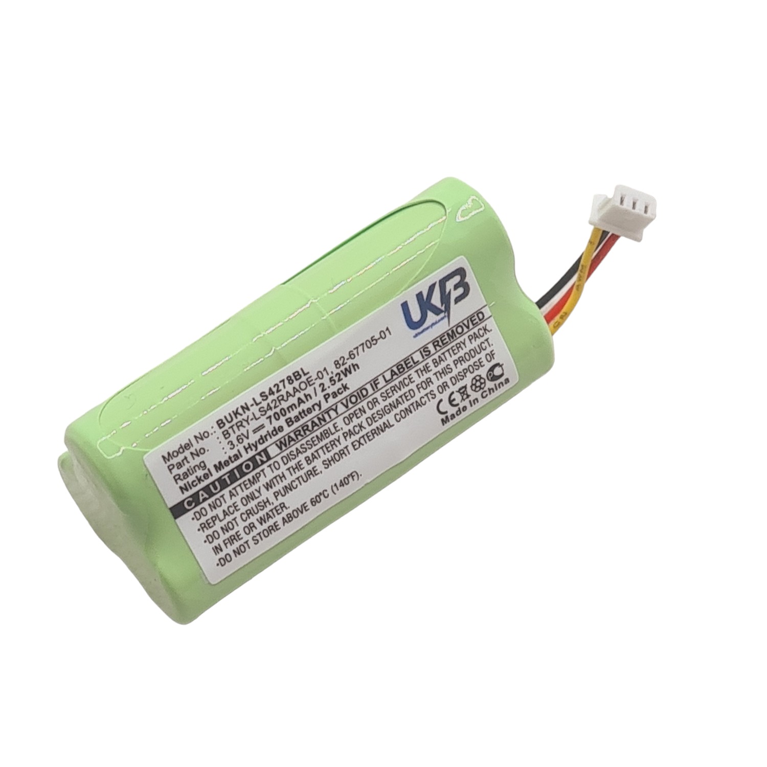 Symbol 82-67705-01 BTRY-LS42RAAOE-01 LS4278 LS4278-M Compatible Replacement Battery