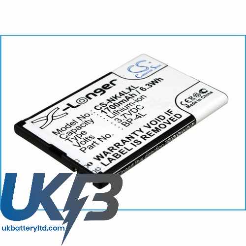NOKIA N810WiMAX Edition Compatible Replacement Battery